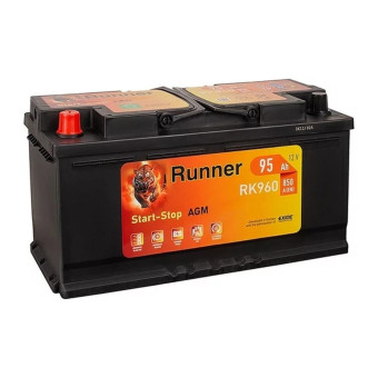 Аккумулятор RUNNER AGM 95ач 850а прям. пол.