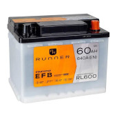 Аккумулятор RUNNER EFB 60ач 640а обр. пол.