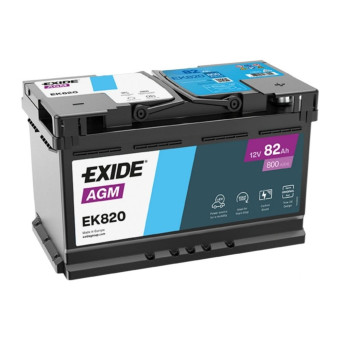 Аккумулятор EXIDE AGM 82ач 800а обр. пол.
