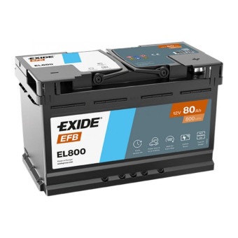 Аккумулятор EXIDE EFB 80ач 800а обр. пол.