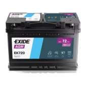 Аккумулятор EXIDE AGM 72ач 760а обр. пол.