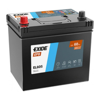 Аккумулятор EXIDE EFB 60/520 D23R прям. пол.