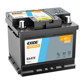 Аккумулятор EXIDE Premium EA472 47ач 450а обр. пол.