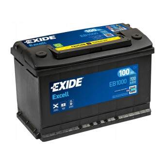 Аккумулятор EXIDE Excell EB1000 100ач 720а обр. пол.