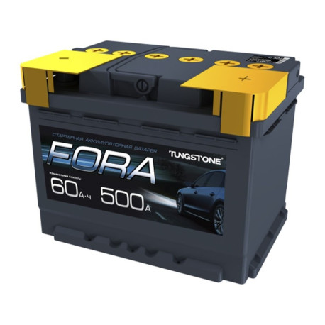 Аккумулятор Fora 60ач 500а обр. пол.