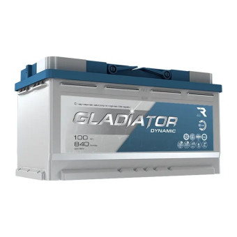 Аккумулятор GLADIATOR dynamic 100ач 840а обр. пол.