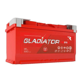 Аккумулятор GLADIATOR EFB 95ач 930а обр. пол.