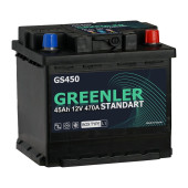Аккумулятор GREENLER GS450 45ач 470а обр. пол.