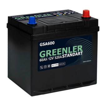 Аккумулятор GREENLER GSA600 60/520 D23 обр. пол.