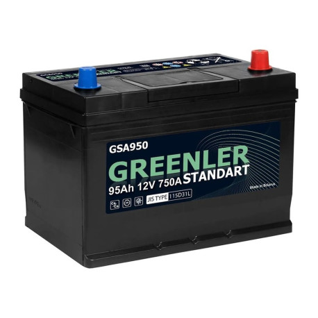 Аккумулятор GREENLER GSA950 95/750 D31 обр. пол.