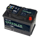 Аккумулятор GREENLER GSL740 74ач 680а обр. пол.