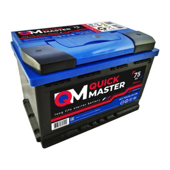 Аккумулятор Quick Master 75ач 560а обр. пол.
