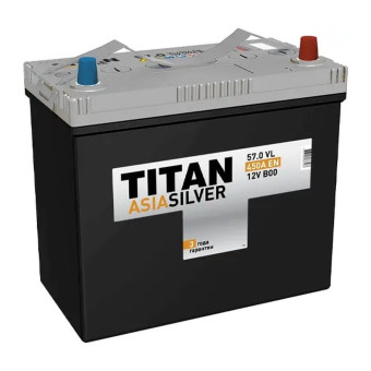 Аккумулятор TITAN ASIASILVER 57/450 B24L обр. пол.