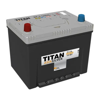 Аккумулятор TITAN ASIASILVER 77/650 D26R прям. пол.