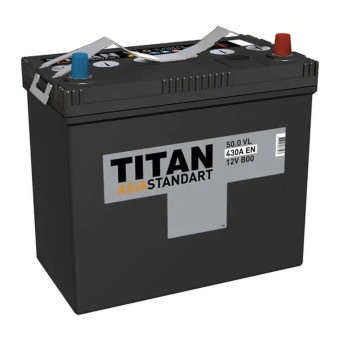 Аккумулятор TITAN ASIA STANDART 50/430 B24L обр. пол.