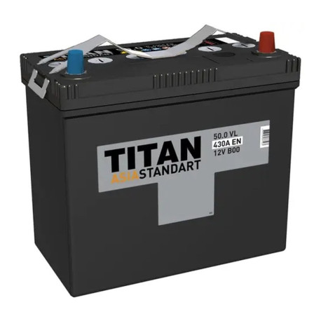 Аккумулятор TITAN ASIA STANDART 50/430 B24L обр. пол.