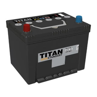 Аккумулятор TITAN ASIA STANDART 72/620 D26R прям. пол.