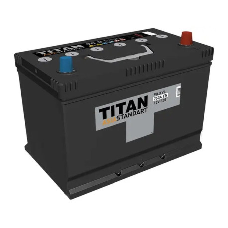 Аккумулятор TITAN ASIA STANDART 90/750 D31L обр. пол.