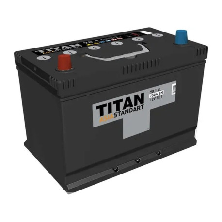 Аккумулятор TITAN ASIA STANDART 90/750 D31R прям. пол.
