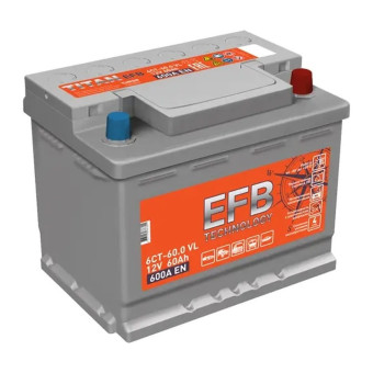 Аккумулятор TITAN EFB 60ач 600а обр. пол.