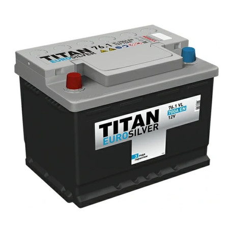 Аккумулятор TITAN EUROSILVER 76ач 700а прям. пол.
