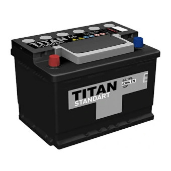 Аккумулятор TITAN Standart 66ач 630а прям. пол.