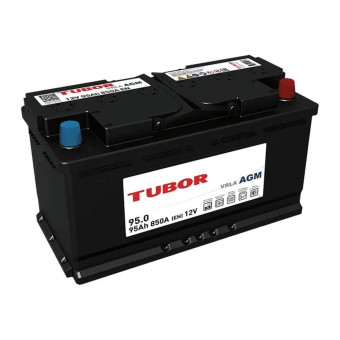 Аккумулятор TUBOR AGM 95ач 850а обр. пол.