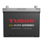 Аккумулятор TUBOR ASIASILVER 77/650 D26L обр. пол.