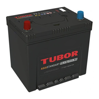 Аккумулятор TUBOR ASIA STANDART 72/620 D26R прям. пол.