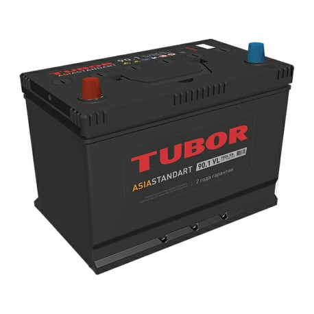 Аккумулятор TUBOR Asia Standart 90/750 D31 прям. пол.