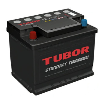 Аккумулятор TUBOR STANDART 62ач 550а прям. пол.