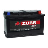 Аккумулятор ZUBR AGM 80ач 800а обр. пол.