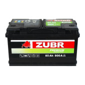 Аккумулятор ZUBR Premium ZP850 85ач 800а обр. пол.