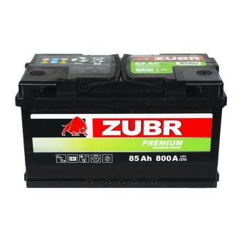 Аккумулятор ZUBR Premium ZP850 85ач 800а обр. пол.