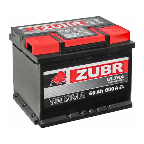 Аккумулятор ZUBR Ultra 60ач 600а обр. пол.