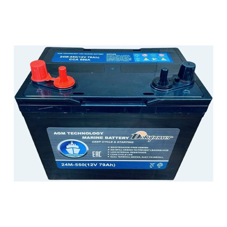 Аккумулятор DekaPower 24M-550 89/550 D26 прям. пол.