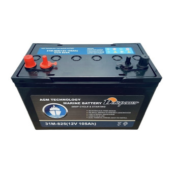 Аккумулятор DekaPower 31M-825 105/825 D33 прям. пол.