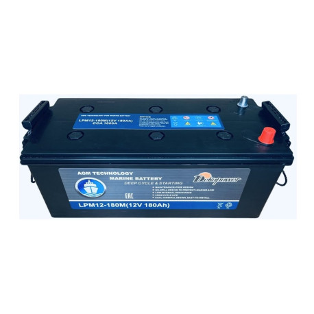 Аккумулятор DekaPower LPM12-180M 180ач 1000а прям. пол.