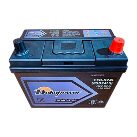 Аккумулятор DekaPower EFB-B24L 45/500 85B24LS обр. пол.