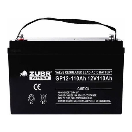Аккумулятор лодочный ZUBR NPD12V110Ah
