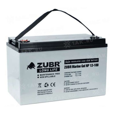 Аккумулятор лодочный ZUBR NPD12V220Ah