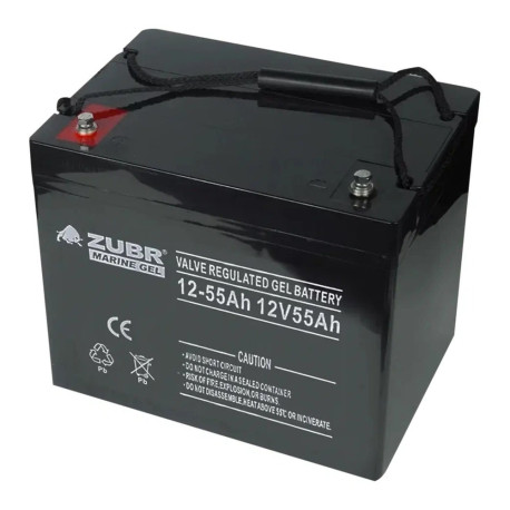 Аккумулятор лодочный ZUBR MARINE GEL NPG 12-55Ah
